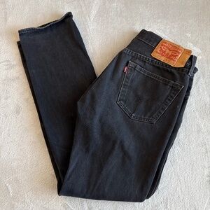 Levis 501 Original Fit Mens Denim Jeans Straight Leg Size 30x32 *30x30* Black
